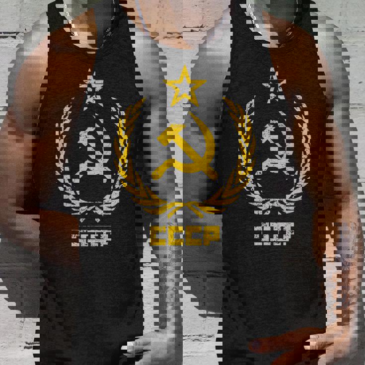 鎌と槌の星cccpソビエト連邦 長袖tシャツ タンクトップ 彼への贈り物