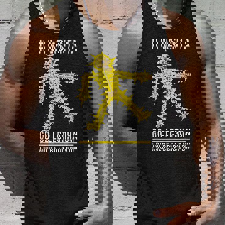 メンズ 電気技師が下手だったら骨が感電死する タンクトップ 彼への贈り物