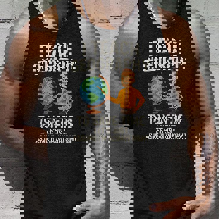 面白い 高校 男性 地理 先生 ティーンエイジャー ジョーク タンクトップ 彼への贈り物