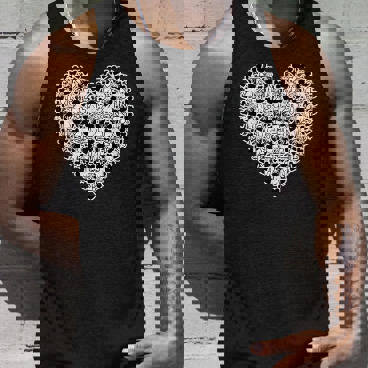 面白いtシャツ パグ 犬 ハート イヌ メンズ 犬好き グッズ かわいい おもしろ 面白い 服 ネタ タンクトップ 彼への贈り物