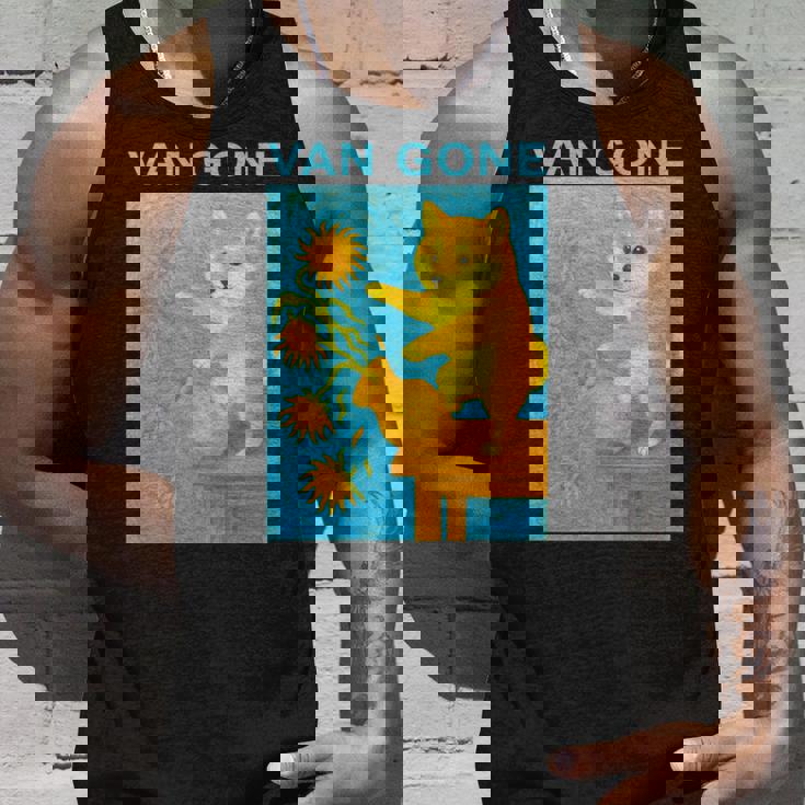 面白いtシャツ 柴犬 ゴッホ イヌ わんこ メンズ 犬好き グッズ かわいい おもしろ 面白い 服 ネタ 長袖tシャツ タンクトップ 彼への贈り物