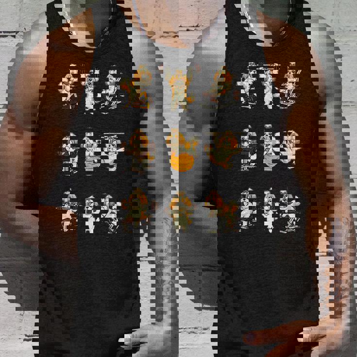 面白いtシャツ 犬 シーズー 筋トレ ジム イヌ グッズ かわいい おもしろtシャツ 面白い 服 ネタ タンクトップ 彼への贈り物