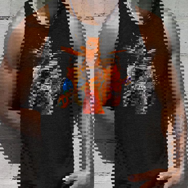 面白いtシャツ 猫 ネコ ギター バンド メンズ 猫好き グッズ おもしろ 面白い 服 ネタ にゃんこ タンクトップ 彼への贈り物