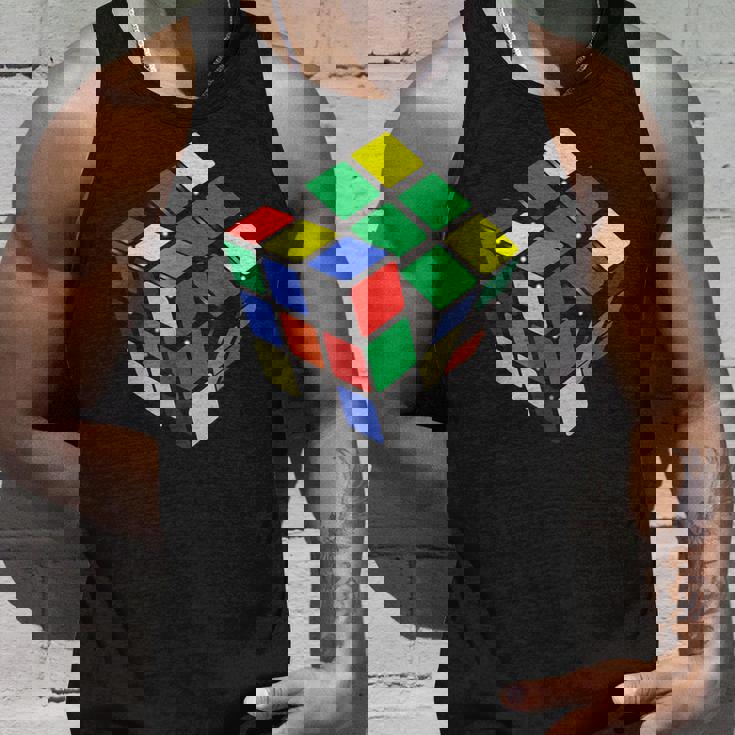 面白いオタクシェルドンパズルキューブ数学科学教師オタク タンクトップ 彼への贈り物