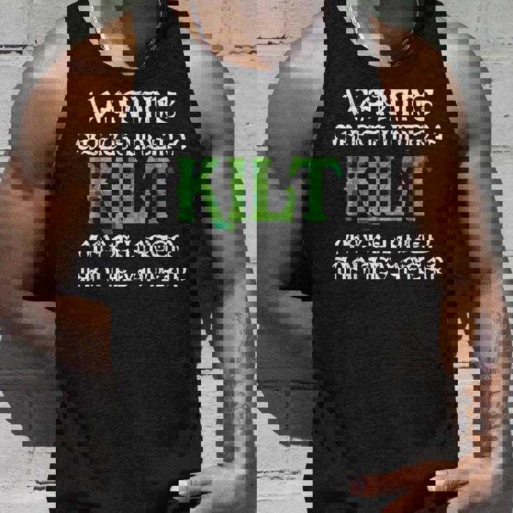 メンズ 面白いタータンスカート キルトの言葉 男性用 タンクトップ 彼への贈り物