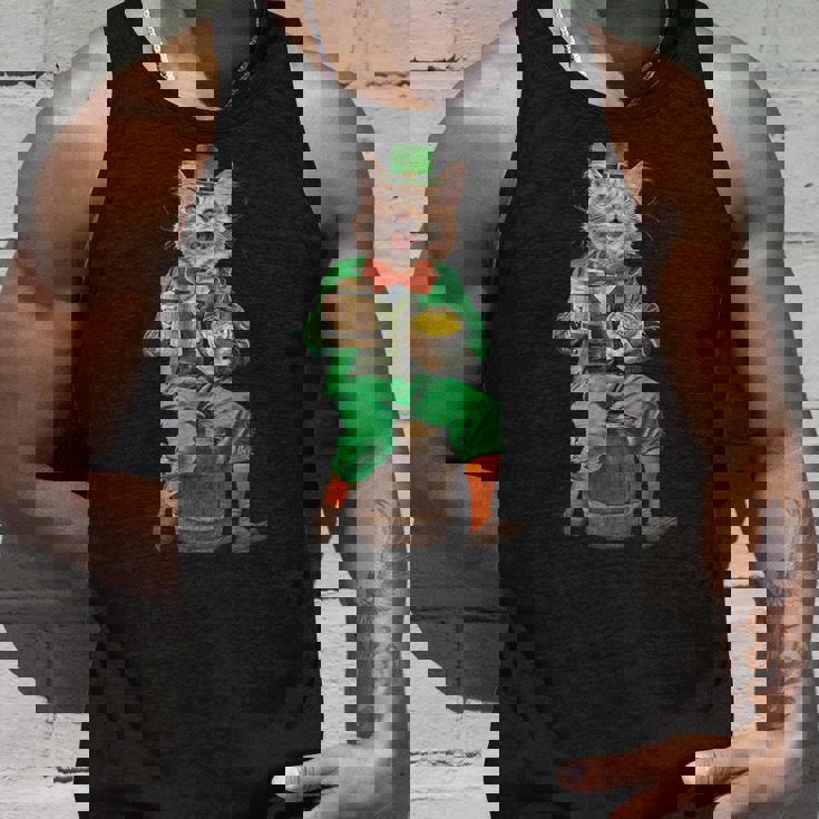 面白いレプラコーン猫、ハッピーセントパトリックデー タンクトップ 彼への贈り物