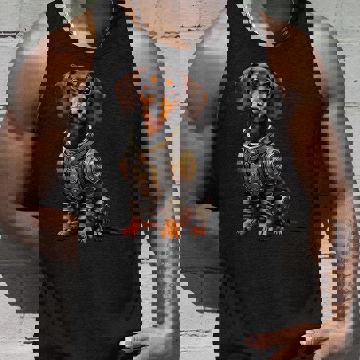 面白い犬ロボット技術サイボーグい 犬ロボット動物 Ai Lover Robotic Dog 長袖tシャツ タンクトップ 彼への贈り物