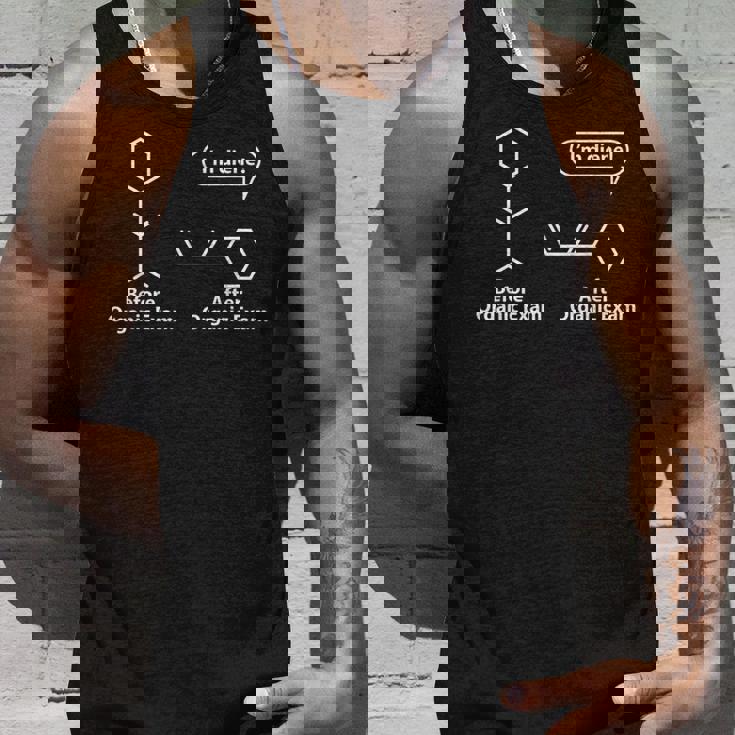 面白い駄洒落-有機化学試験後の前-私は奉仕する タンクトップ 彼への贈り物