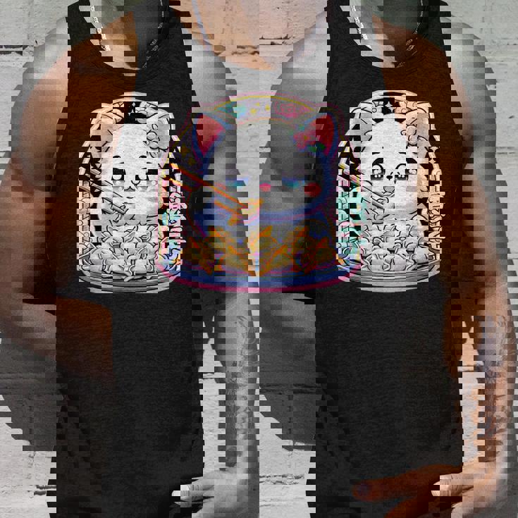 餃子、餃子を食べるカワイイ猫、餃子 タンクトップ 彼への贈り物