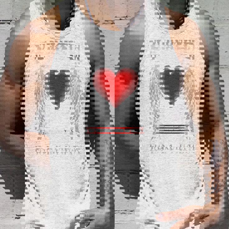 バックプリント My Guardian Angel Brotherメモリアル タンクトップ 彼への贈り物