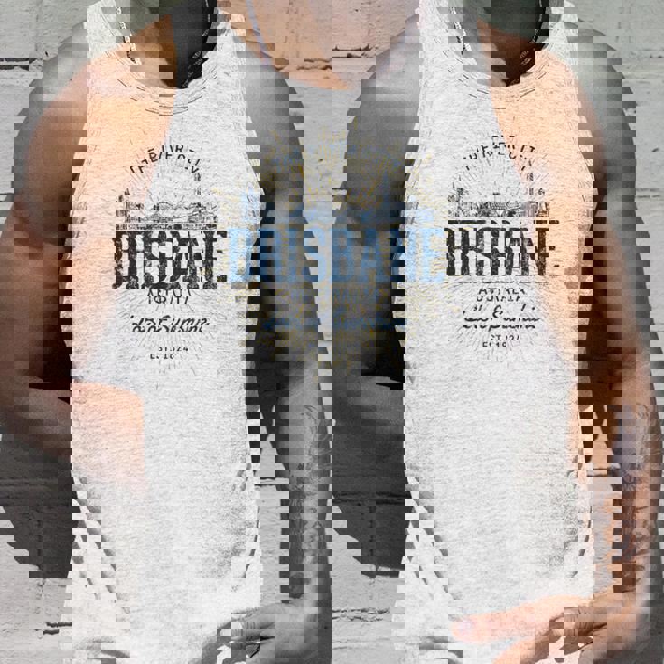 Brisbane Australia オーストラリアレトロスタイルヴィンテージブリスベン タンクトップ 彼への贈り物