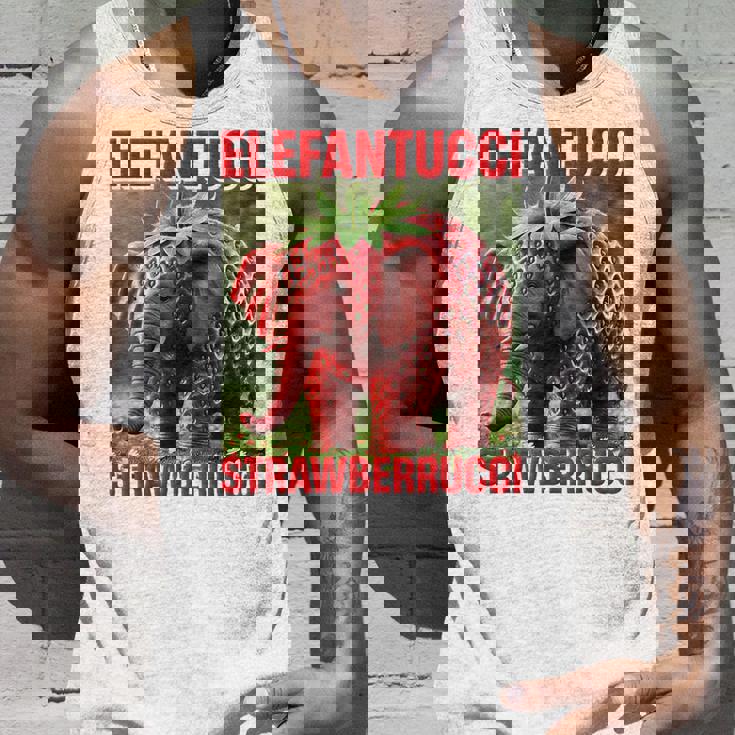 Brainrot Animal Gen Alpha Meme ストロベリーエレファント タンクトップ 彼への贈り物