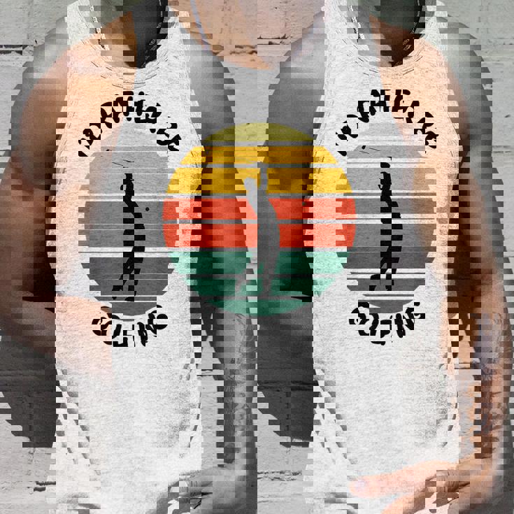 I'd Rather Be Golfing Golfer スポーツアパレル ゴルフ メンズ タンクトップ 彼への贈り物