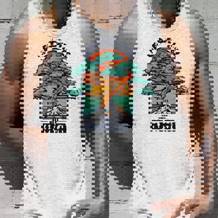 Life Is Better With Bonsai 屋内 盆栽 盆栽ポット 盆栽 タンクトップ 彼への贈り物