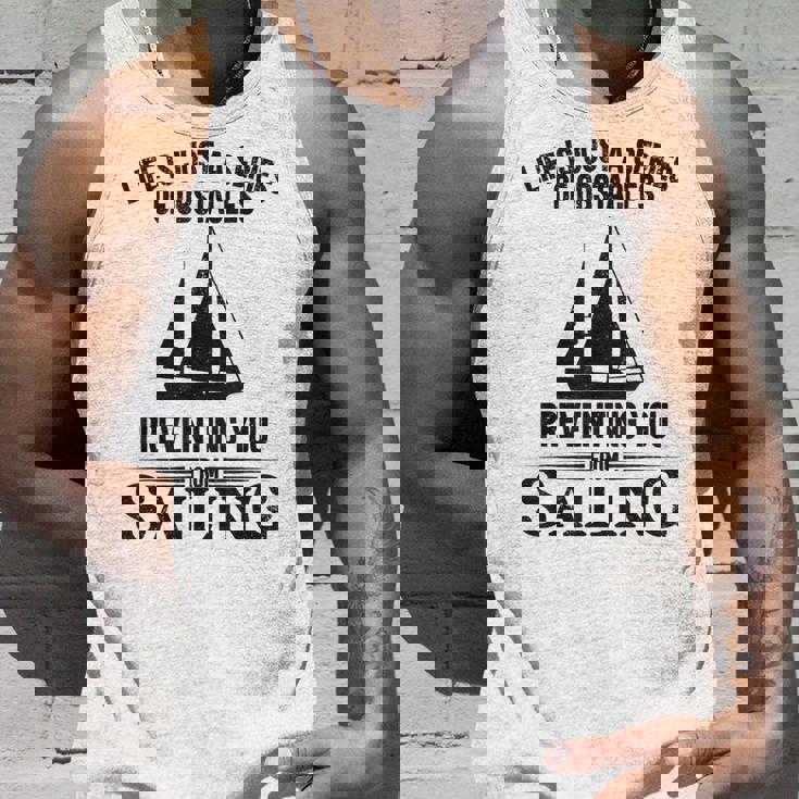 Life Is Just Aeries Obstacles セーリング ヨット タンクトップ 彼への贈り物