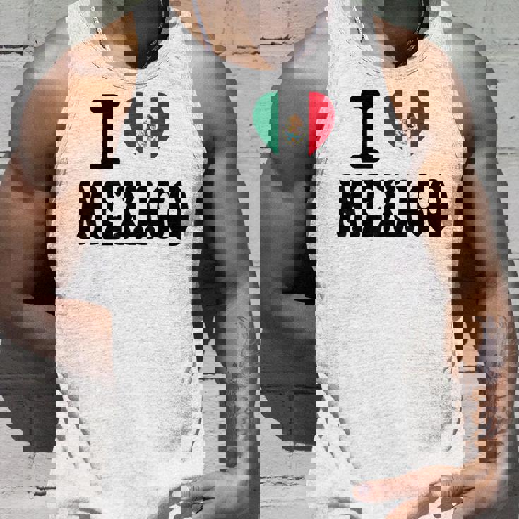 I Love Mexico ハートフラッグ レトロ 旅行 お土産 タンクトップ 彼への贈り物