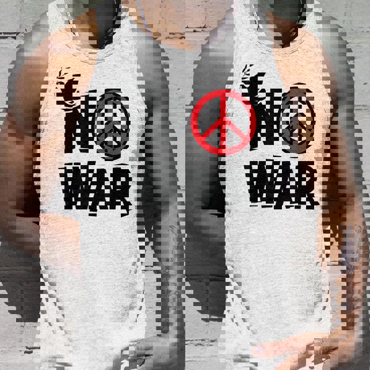 No War 反戦 平和の鳩 タンクトップ 彼への贈り物