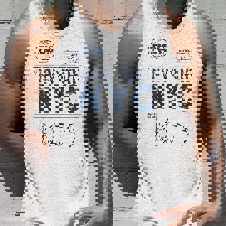 Nyc New York ヴィンテージ 航空会社タグ エアライナー フライングトラベル 長袖tシャツ タンクトップ 彼への贈り物