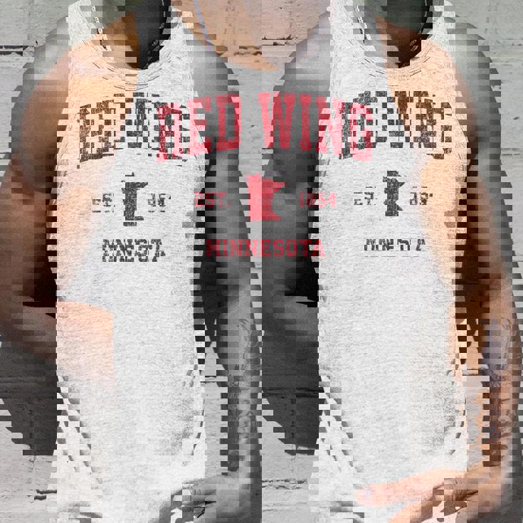 Red Wing ミネソタ Mn ビンテージ スポーツデザイン レッドプリント タンクトップ 彼への贈り物