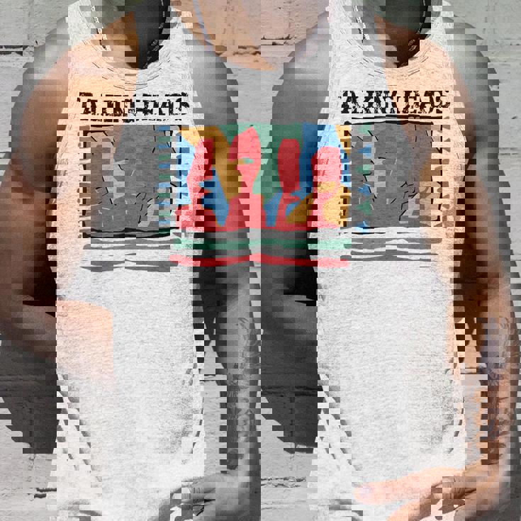 Talking Heads イエロー レトロ グラフィック タンクトップ 彼への贈り物