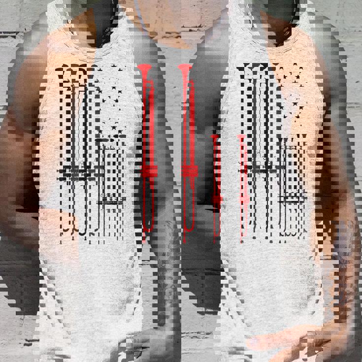 Trumpet Player American Flag Vintage Tank Top Gifts for Him