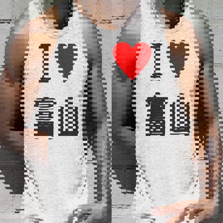 【バックプリント・背中側】アイラブ・富山（I Love ハート）【47都道府県】ジモtティ お土産 面白 長袖tシャツ タンクトップ 彼への贈り物