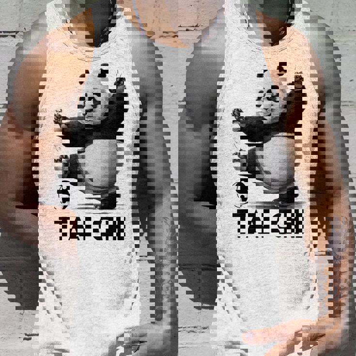 おもしろパンダ 動物 太極拳 格闘技 陰陽バランス タンクトップ 彼への贈り物