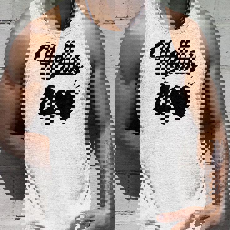 こんにちは40歳 40歳 40歳 誕生日 四十歳 母 タンクトップ 彼への贈り物