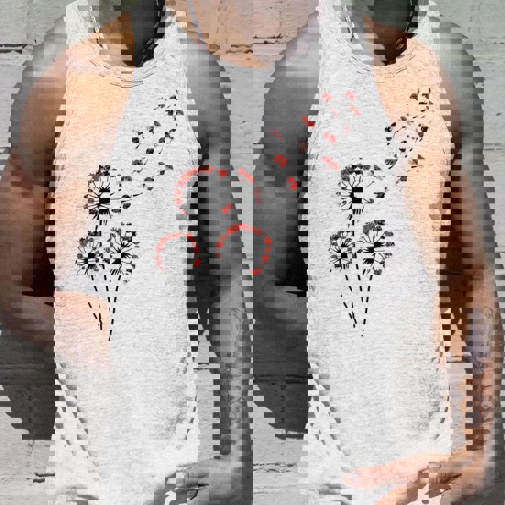 てんとう虫愛好家のためのフラワータンポポてんとう虫シャツ タンクトップ 彼への贈り物