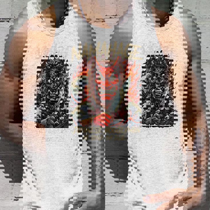 なまはげ 日本のブギーマン 、民話 妖怪 鬼 デーモン 波のアート タンクトップ 彼への贈り物