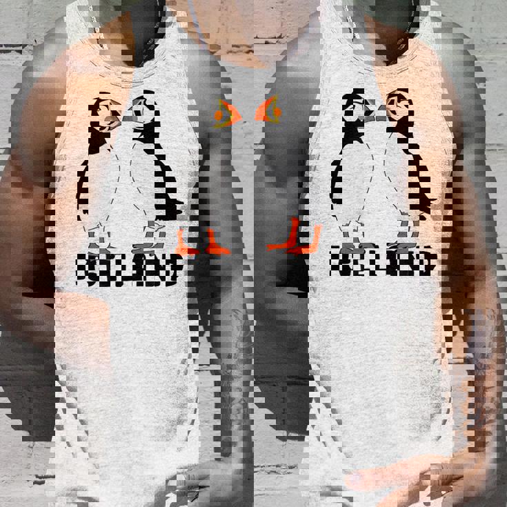 アイスランドのキュートなパフィン2個 タンクトップ 彼への贈り物