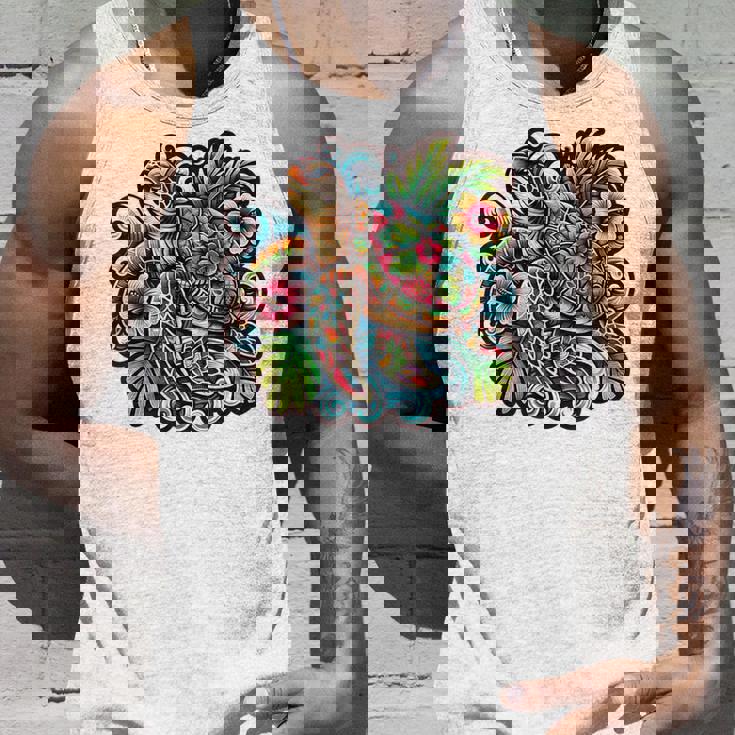 アロハ ウミガメ ハワイアン ホヌ フラワー ウェーブ オーシャン タンクトップ 彼への贈り物