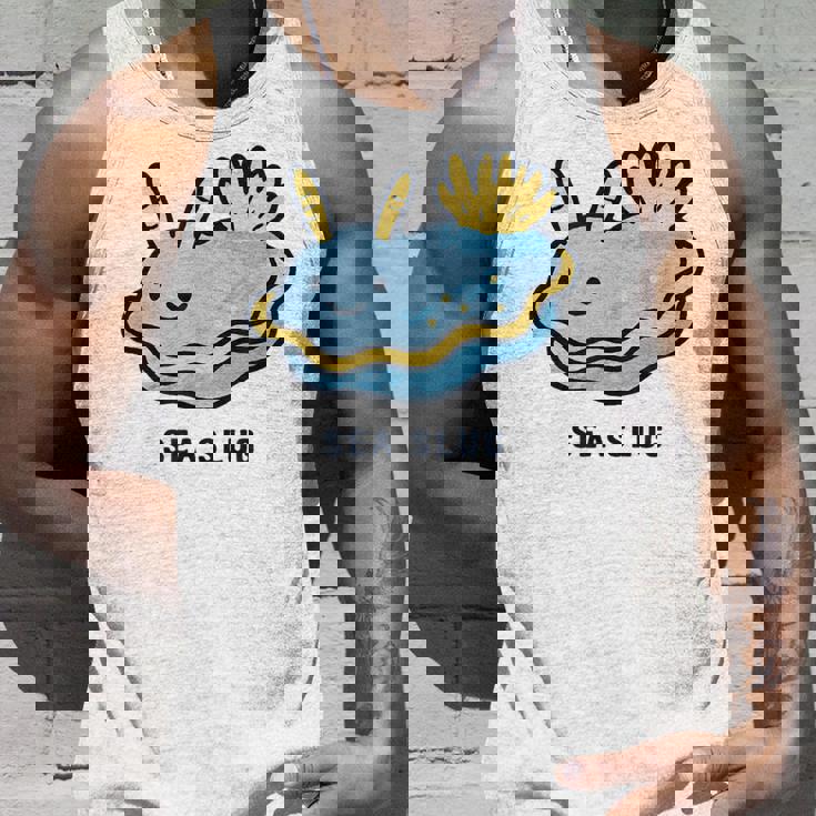 ウミウシ 海牛ealug イラスト ゆるい 簡単 おもしろ かわいい 動物 人気 海洋生物 タンクトップ 彼への贈り物