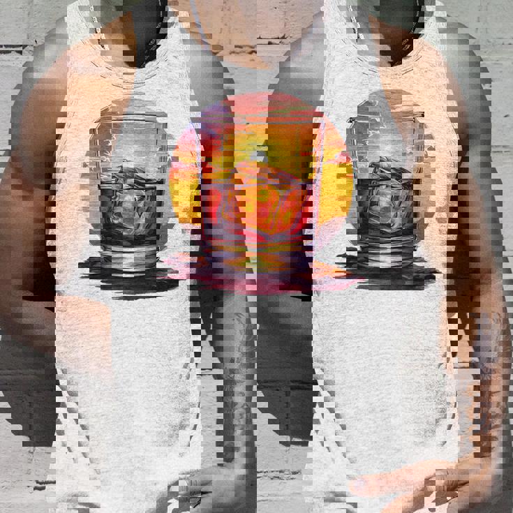 エレガントなウイスキーの夕日 タンクトップ 彼への贈り物