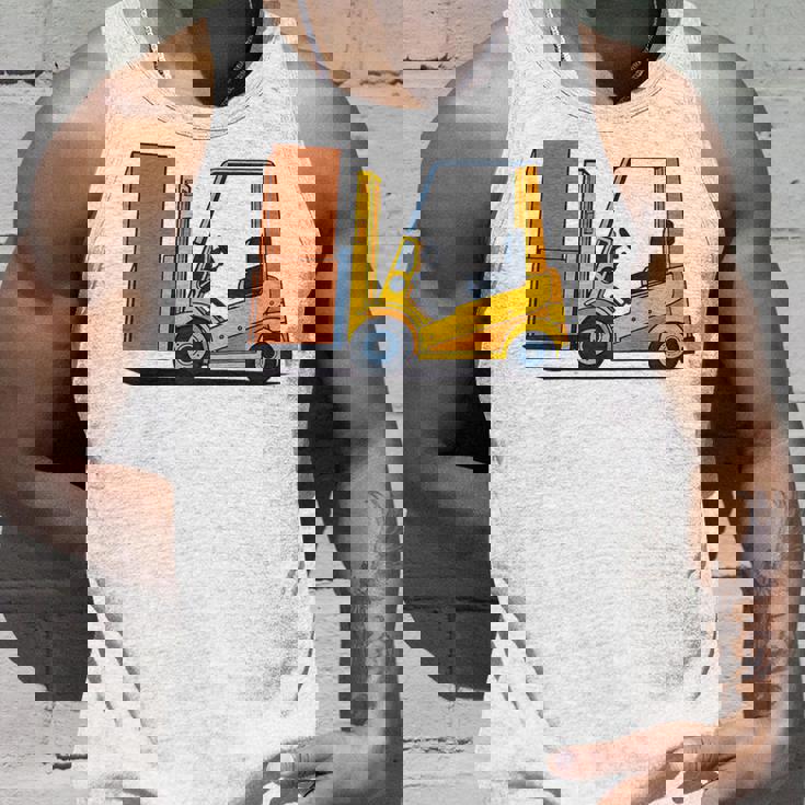 キッズ フォークリフト車両工事現場掘削機建設作業員 男の子 タンクトップ 彼への贈り物