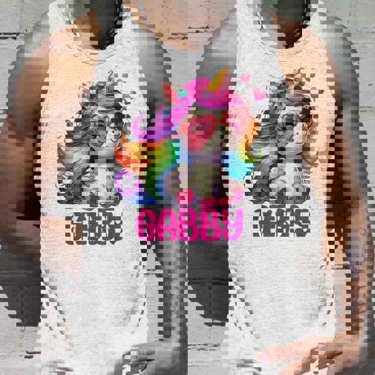 ギャビーユニコーン 名前入りデザイン タンクトップ 彼への贈り物