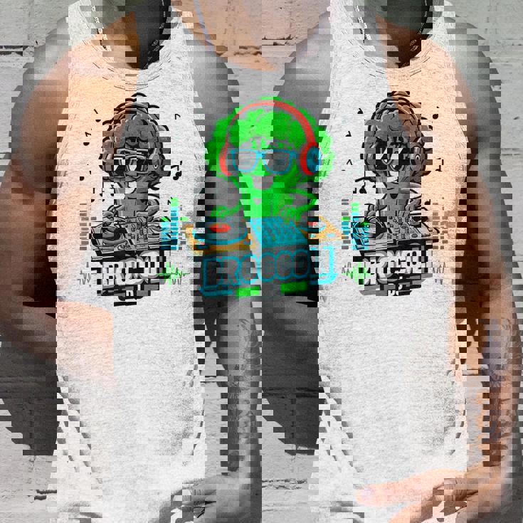 クールなブロッコリーdjミュージックパーティーバイブ面白いデザイン。 タンクトップ 彼への贈り物