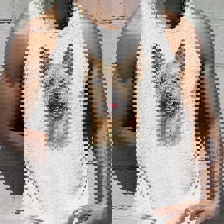 ケアンテリア 犬 グラフィック ペット アートワーク ケアンテリア タンクトップ 彼への贈り物