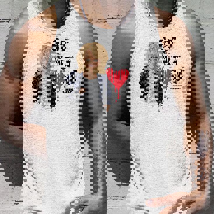 チャッキー・ティファニー・イート・ユア・ハート・アウト・バレンタイン 長袖tシャツ タンクトップ 彼への贈り物