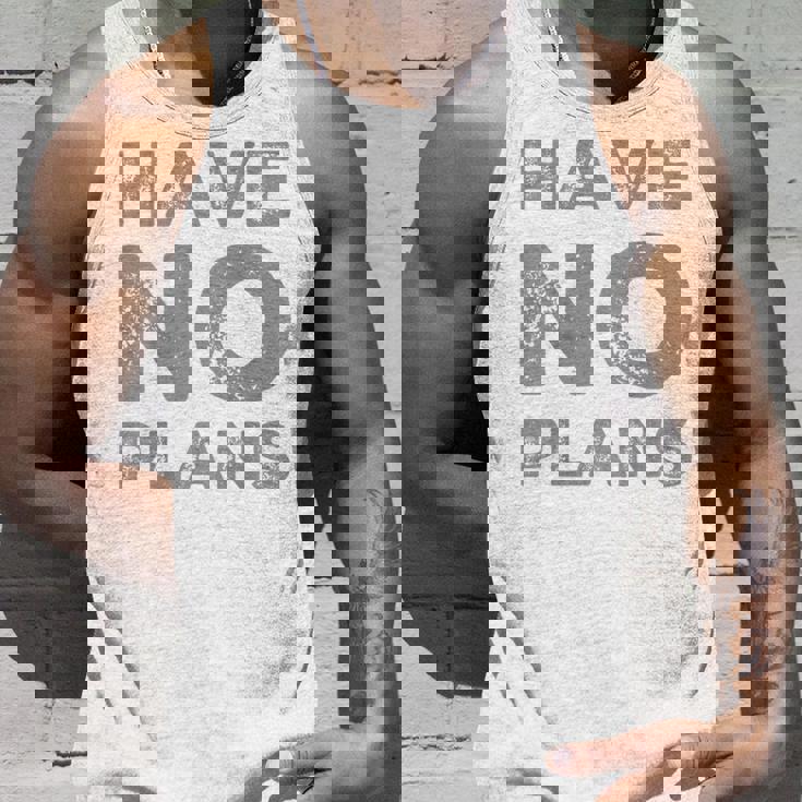 バックプリント テキスト For People Quotes Have No Plans タンクトップ 彼への贈り物