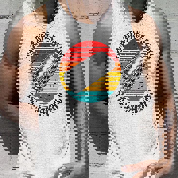 ハーモニカプレーヤー メンズ レディース ファニー ハーモニスト ハーピスト タンクトップ 彼への贈り物