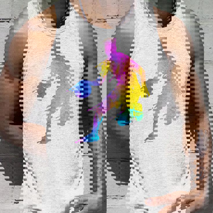 バスケットボール カラフル スプラッター ティーン ガールズ バスケットボール コーチ タンクトップ 彼への贈り物