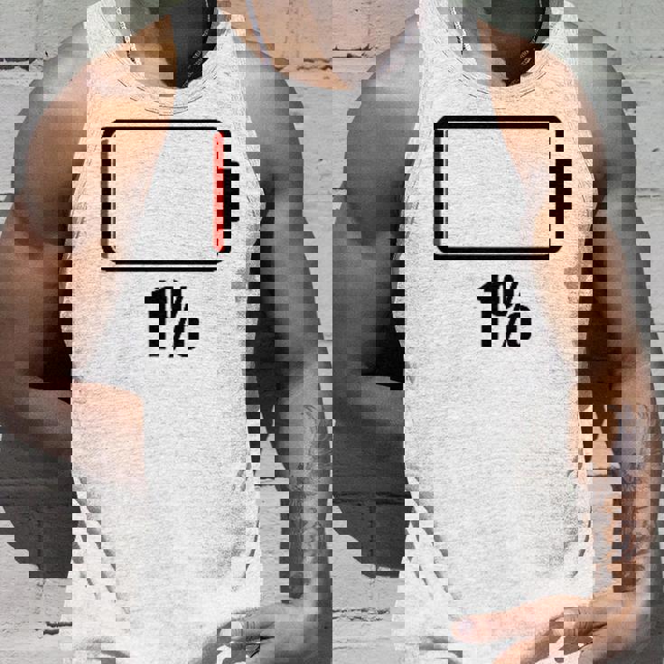 バッテリー1シャツ残り1バッテリーデッドシャツのバッテリー残量が少なくなりました。 タンクトップ 彼への贈り物