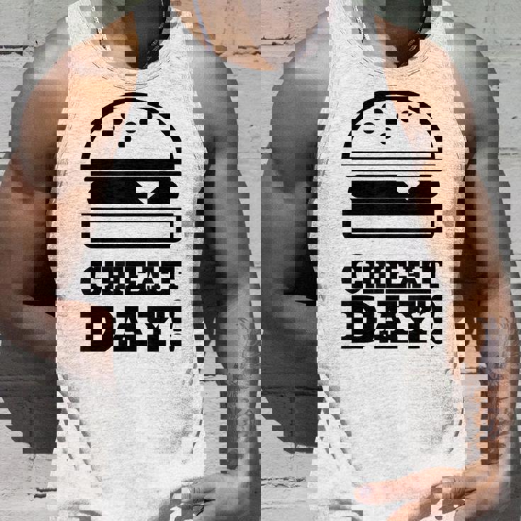 ファニージム チートデー ハンバーガー キャブ フード タンクトップ 彼への贈り物