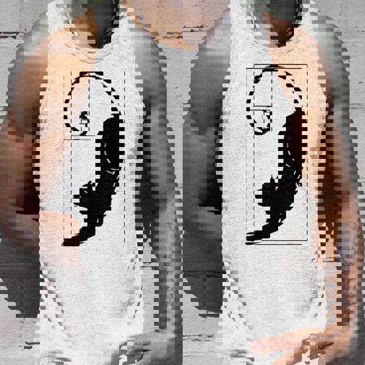 フィボナッチキャット 黄金比プリント タンクトップ 彼への贈り物