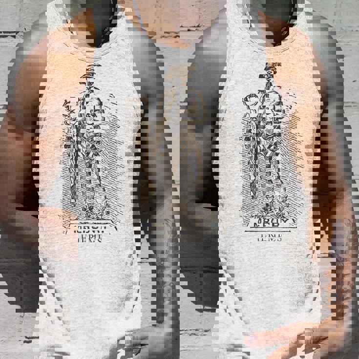 マーキュリー、エルメスの神、泥棒、スポーツ、アスリート タンクトップ 彼への贈り物