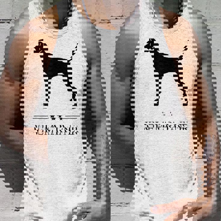 ワイマラナー ブラック シルエット タンクトップ 彼への贈り物