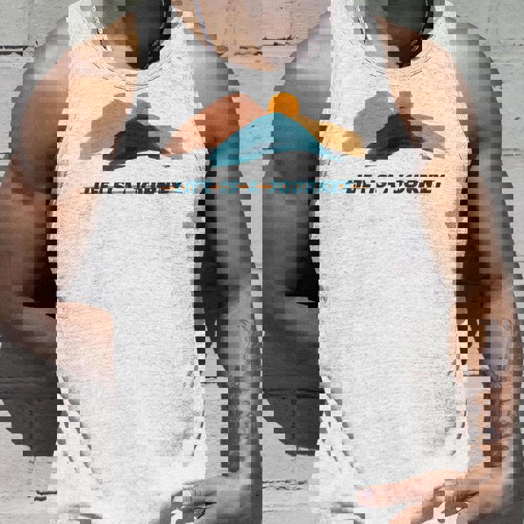 宗教神学 Life Is A Journey 宗教への旅 タンクトップ 彼への贈り物