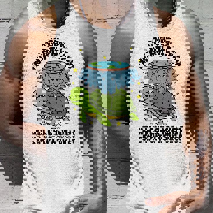 平らな地球協会 面白い陰謀論 亀の象 長袖tシャツ タンクトップ 彼への贈り物