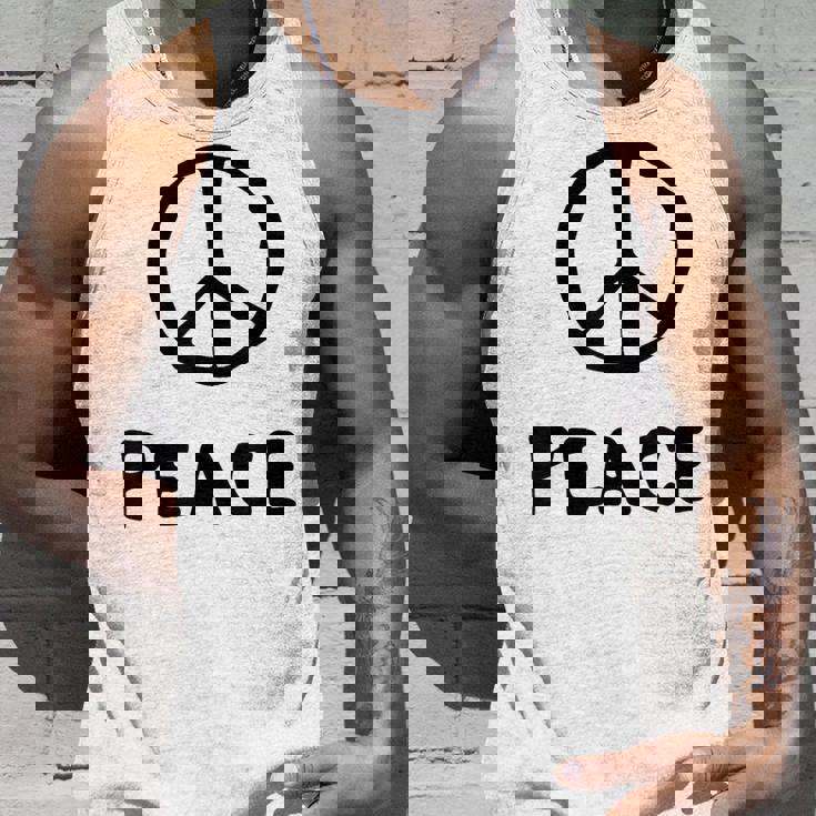 平和の印 平和のシンボル 世界平和 希望 調和 Peaceign World Peaceymbol Hope タンクトップ 彼への贈り物